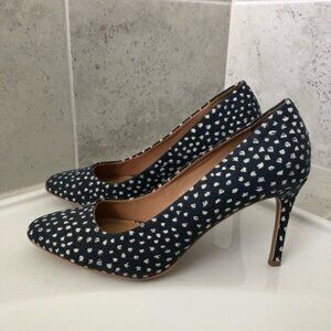 LOFT Women's Denim Speckled Pumps Size 9